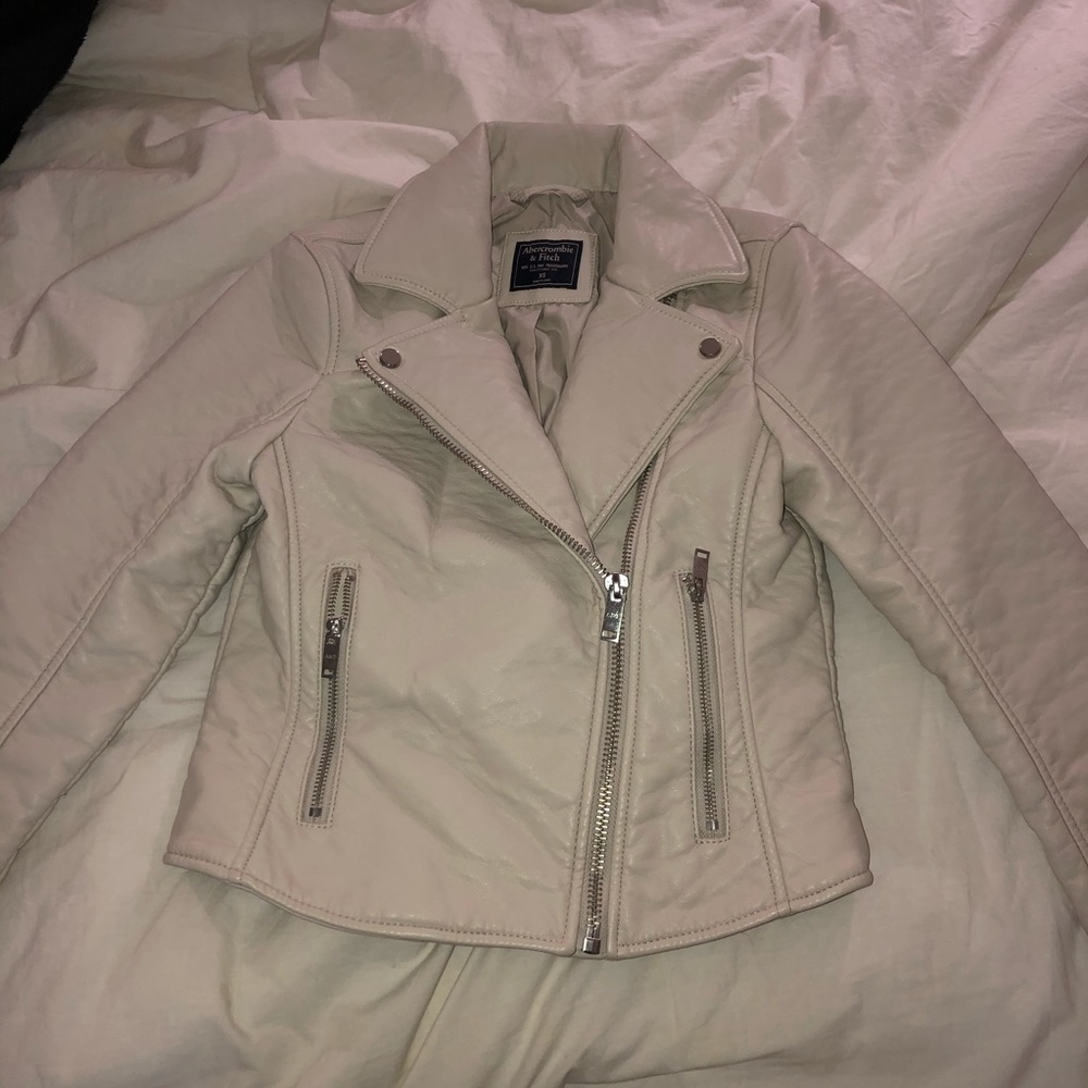 White leather jacket
